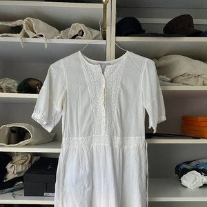 Agnes B White Dress with Lace detail size 36/S